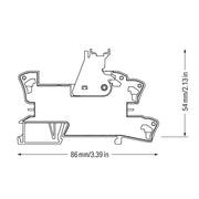 WAGO - Schaltrelais Stecksockel m.Relais 788-314 2W,60VDC/2x8A