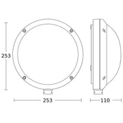 Steinel - Decken-/Wandleuchte Sensor-LED-Außenleuchte L 330 S ANT 3000K 109 x 253 x 270 mm