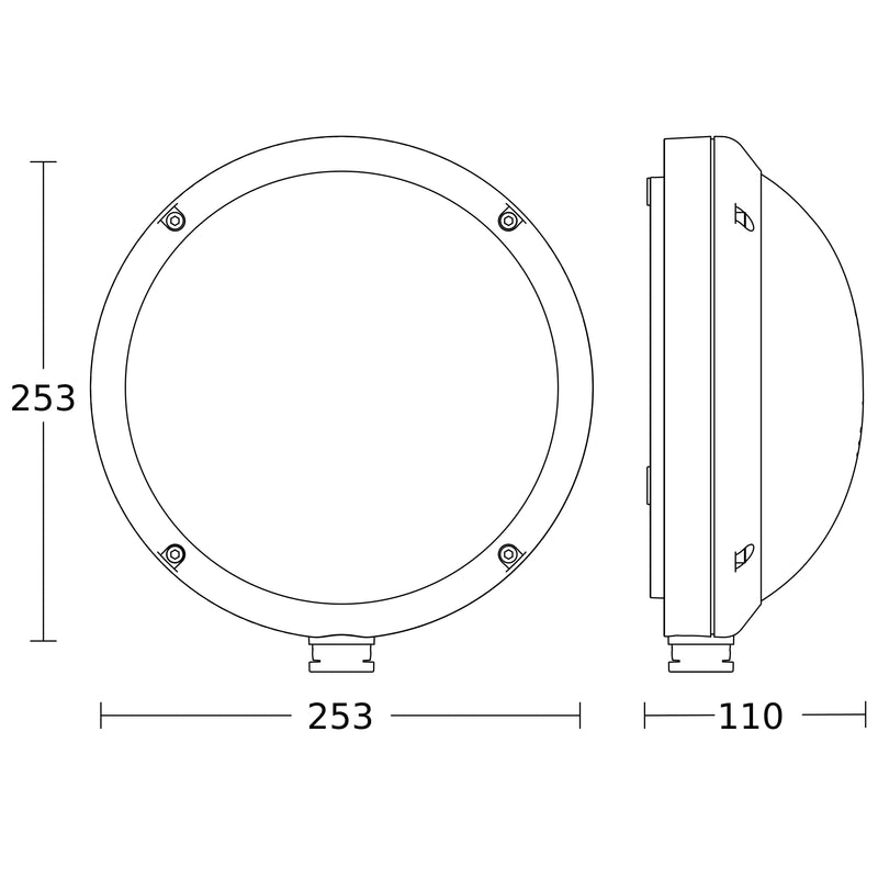 Steinel - Decken-/Wandleuchte Sensor-LED-Außenleuchte L 330 S ANT 3000K 109 x 253 x 270 mm