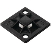 HellermannTyton - Befestigungssockel und -element für Kabelbinder Montagesockel QM30A-PA66-BK-C1 30x30mm schwarz − 100 Stück