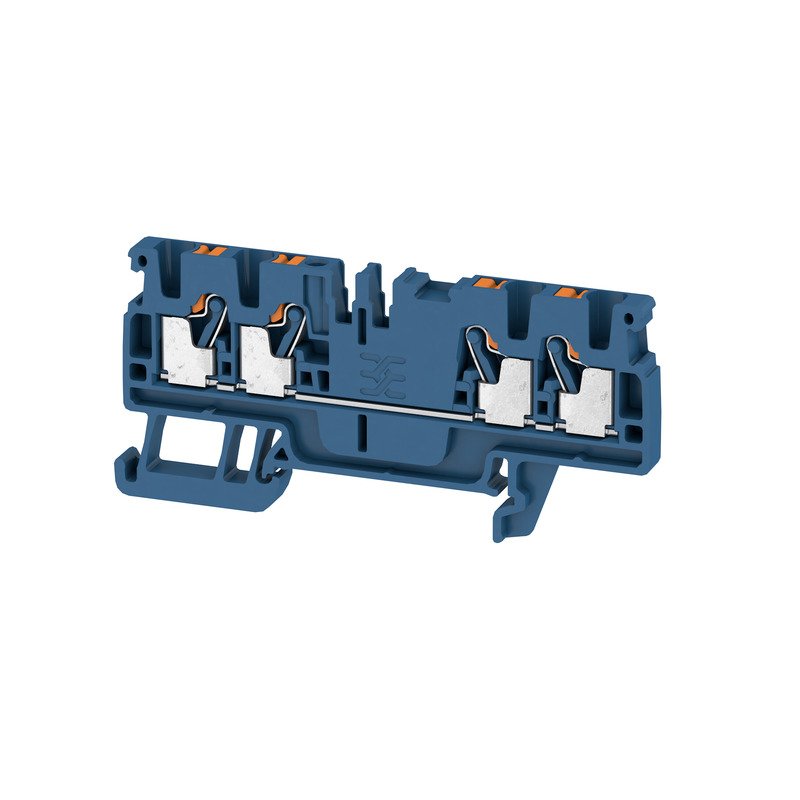 Weidmüller - Durchgangs-Reihenklemme Klemme A4C 2.5 DBL PUSH IN, 2.5 mm² − 100 Stück