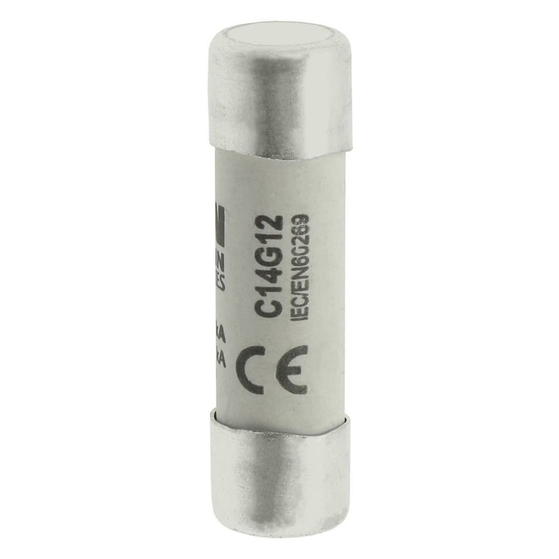 Eaton - Zylindrische Sicherung Sicherungseinsatz Nieders. CYLINDRICA#C14G12 12A AC 690V 80kA − 10 Stück