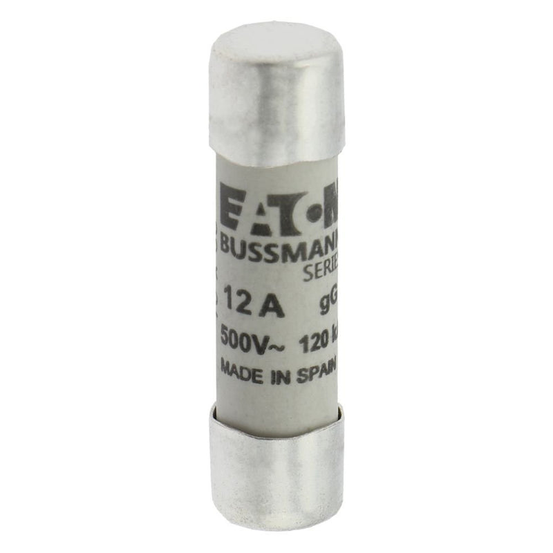 Eaton - Zylindrische Sicherung Sicherungseinsatz Nieders. C10G12 12A AC 500V 120kA − 10 Stück