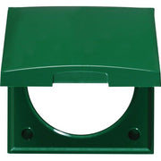 Berker - Abdeckrahmen Rahmen 1f m Klappdeckel 918282570 ITG Flow grün