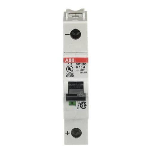 ABB Stotz S&J - Leitungsschutzschalter Sicherungsautomat S201UDC-K15 14 kA, 15 A, 1P