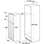 Gorenje - Kühl-/Gefrierkombination EB-Kühl/Gefrierkombi RFI4152P1 Schleppt,GT oben