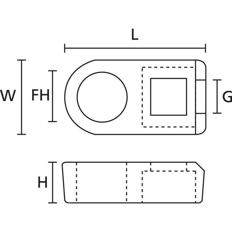HellermannTyton - Befestigungssockel und -element für Kabelbinder Befestigungssockel LKM-PA66-BK (100) − 8000 Stück