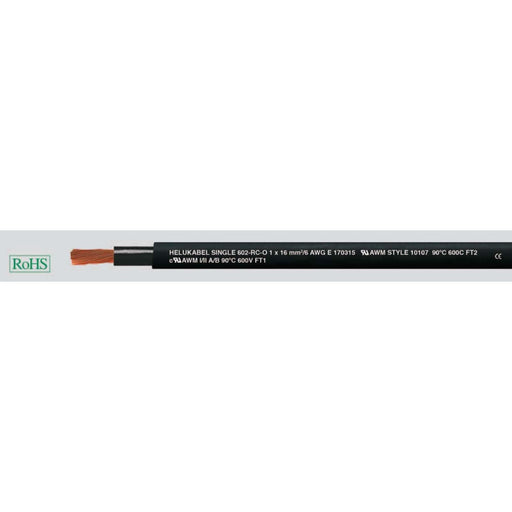 Klimaprime - Energiekabel < 1 kV, für feste Verlegung HEL SGL.602-RC UL-CSA 1x18 69620 5 S PVC-Aderleitung