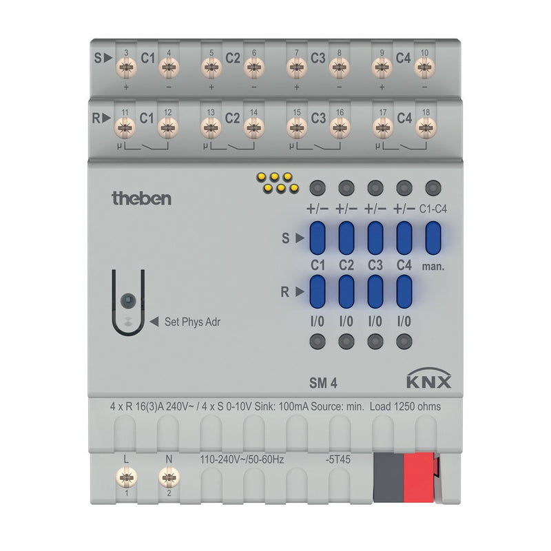 Theben - Bussystem-Dimmaktor Schalt-/Dimmaktor SM 4 KNX
