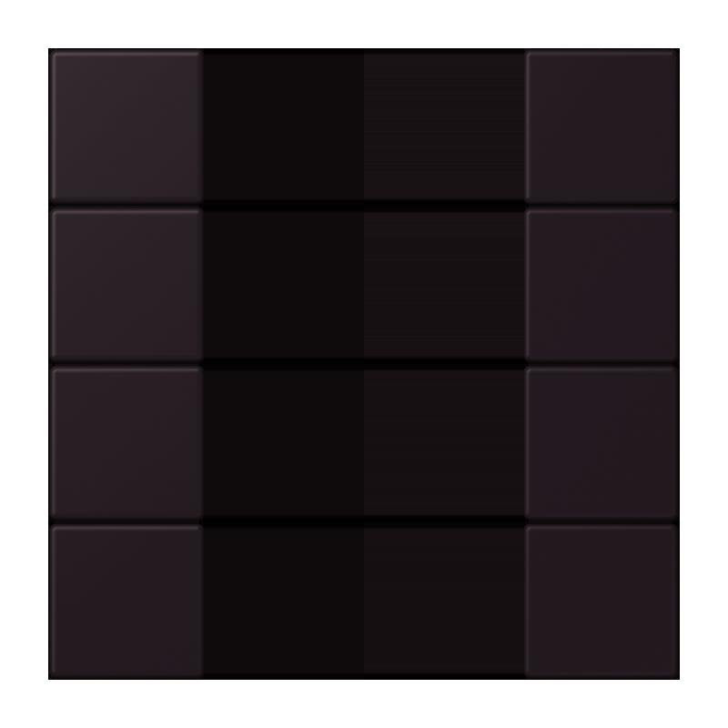 Jung - Abdeckung/Bedienelement für Installationsschalterprogramme Tastensatz 4fach LC 504 TSA 248 noir divoire