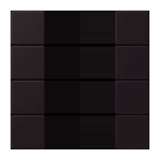 Jung - Abdeckung/Bedienelement für Installationsschalterprogramme Tastensatz 4fach LC 504 TSA 248 noir divoire