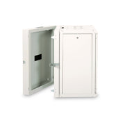 DIGITUS - Netzwerk-/Serverschrank Wandschrank mit Glastür DN-19 16-U-3 RAL 7035 H=802mm