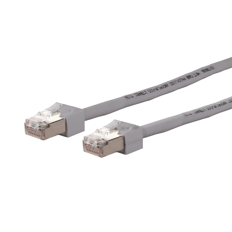 Metz Connect - Patchkabel Kupfer Ultrafl.PK VoIP 2m 13084U2033-E C6A26 2RJ45 gr