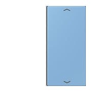 Jung - Abdeckung/Bedienelement für Installationsschalterprogramme Taste 2fach m. Pfeilsymb. LC 402 TSAP 256 bleu ceruleen 59