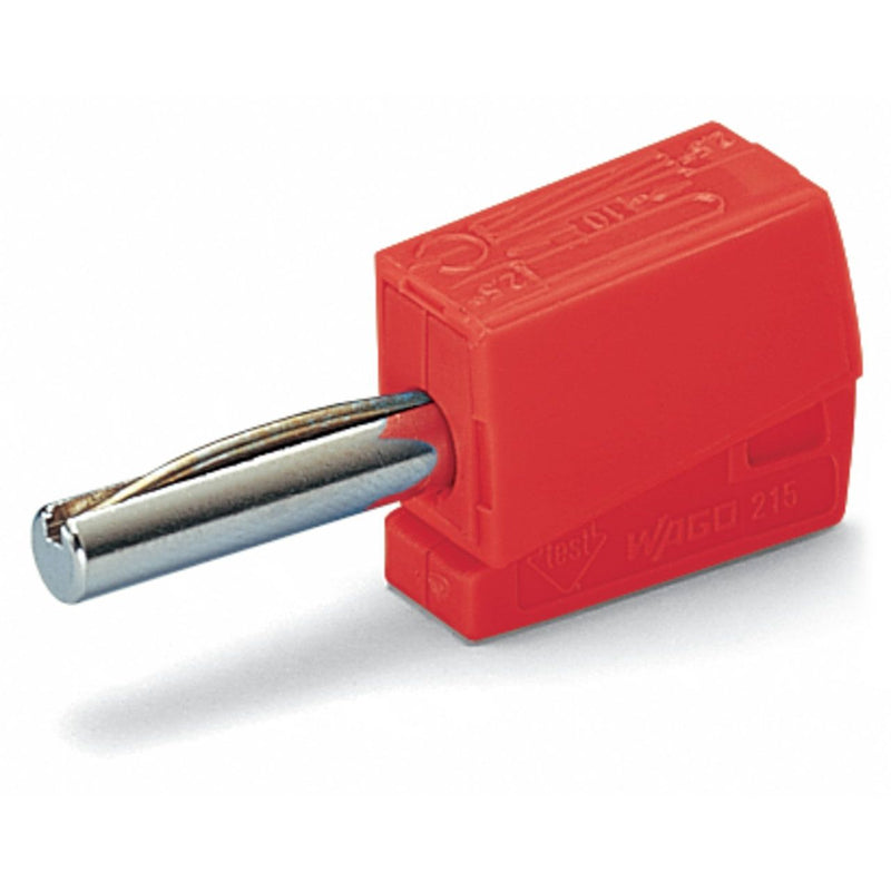 WAGO - Prüfstecker Bananenstecker 215-212 4mm rot
