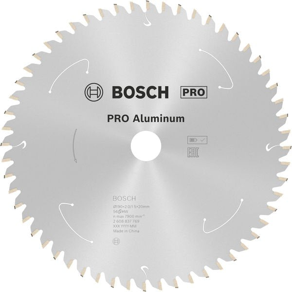 Bosch - Kreissägeblatt PRO Aluminium cordless 2608837769 Kreissägeblatt 190 x