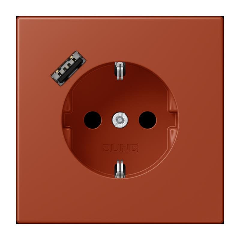 Jung - Steckdose SCHUKO Steckdose LC 1520-18 A 232 locre rouge (32110)