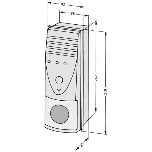 Assa Abloy effeff - Zubehör/Ersatzteile für Fluchtwegsicherung Tür-Terminal 1337-10------00 mit Zylinder