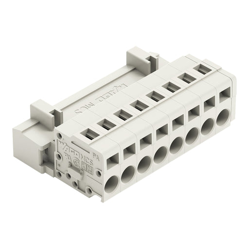 WAGO - Kabelsteckverbinder für Leiterplattensteckverbinder 1-Leiter-Stiftleiste 721-608 CAGECLAMP,2,5mm²,lgr − 50 Stück