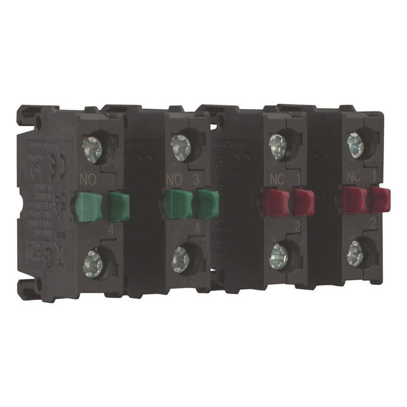 Eaton - Hilfsschalterblock 4 Kontaktelemente M22-2KC10-2KC01-BVP Bodenbefestigung