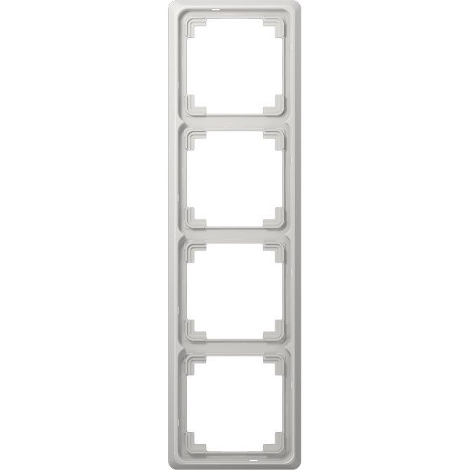 Jung - Abdeckrahmen Rahmen 4-fach lgr CDP 584 LG waage/senkrecht