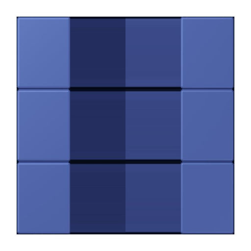Jung - Abdeckung/Bedienelement für Installationsschalterprogramme Tastensatz 3fach LC 503 TSA 206 bleu outremer 31