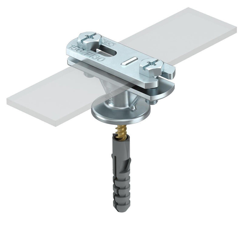 OBO Bettermann - Leitungshalter für Blitzschutz Leitungshalter 113 B-Z-HD-FL − 100 Stück