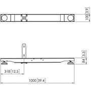 Vogels - Halterung für Audio-/Videosysteme Bodenstandfuß PFF7920 sw Connect-it,f.PUC29xx