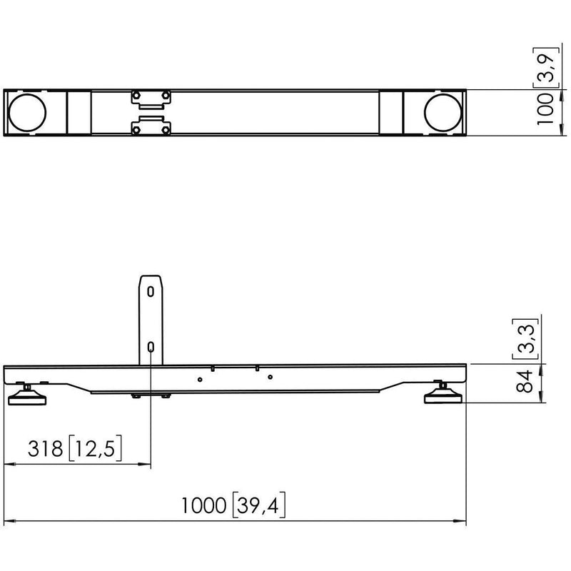 Vogels - Halterung für Audio-/Videosysteme Bodenstandfuß PFF7920 sw Connect-it,f.PUC29xx