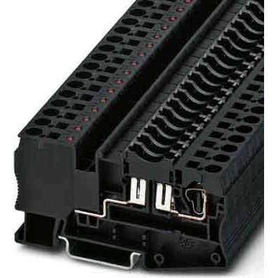 Phoenix Contact - Sicherungs-Reihenklemme Sicherungsklemme ST 4-FSI/C-LED 24 schwarz − 50 Stück