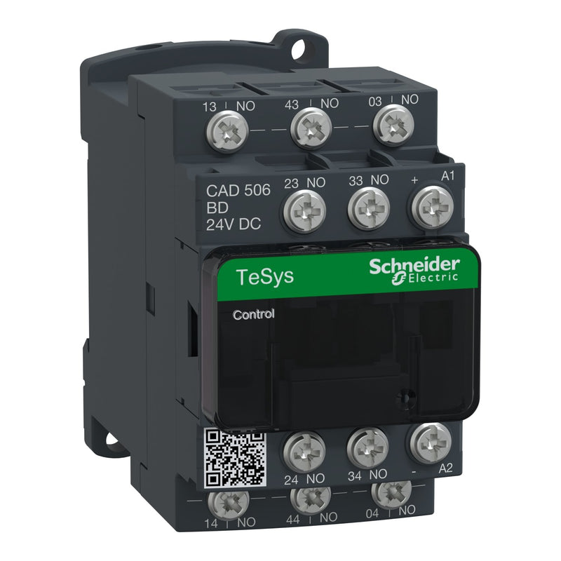 Schneider Electric - Hilfsschütz, Relais Hilfsschütz CAD506BD 5S, 24V DC