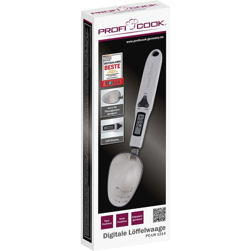 PROFICOOK - Küchenwaage Löffelwaage PC-LW 1214 inox digital