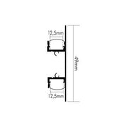 Nobile - Zubehör/Ersatzteile für Lichtschlauch/-band Alu Aufbau-Profil 2m 5011149904 − 1 Stück
