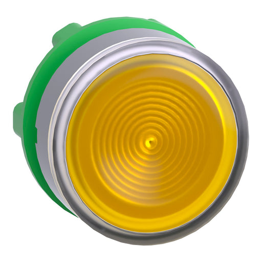 Schneider Electric - Frontelement für Drucktaster Leuchtdrucktaster ZB5AW383SC0 gelb, 22mm, in grau
