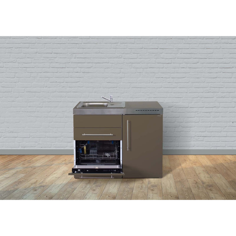Stengel - Mini-Küche Miniküche Premiumline MPGSMM110GSGKFliBre Mokka metallic