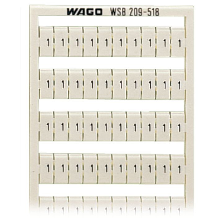 WAGO - Klemmenmarkierung WSB-Bezeichnungssystem 209-518 W: 1/2 (50x) − 5 Stück