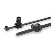 HellermannTyton - Kabelbinder Befestigungsbinder X120RPF12T6or8PA66BK − 200 Stück