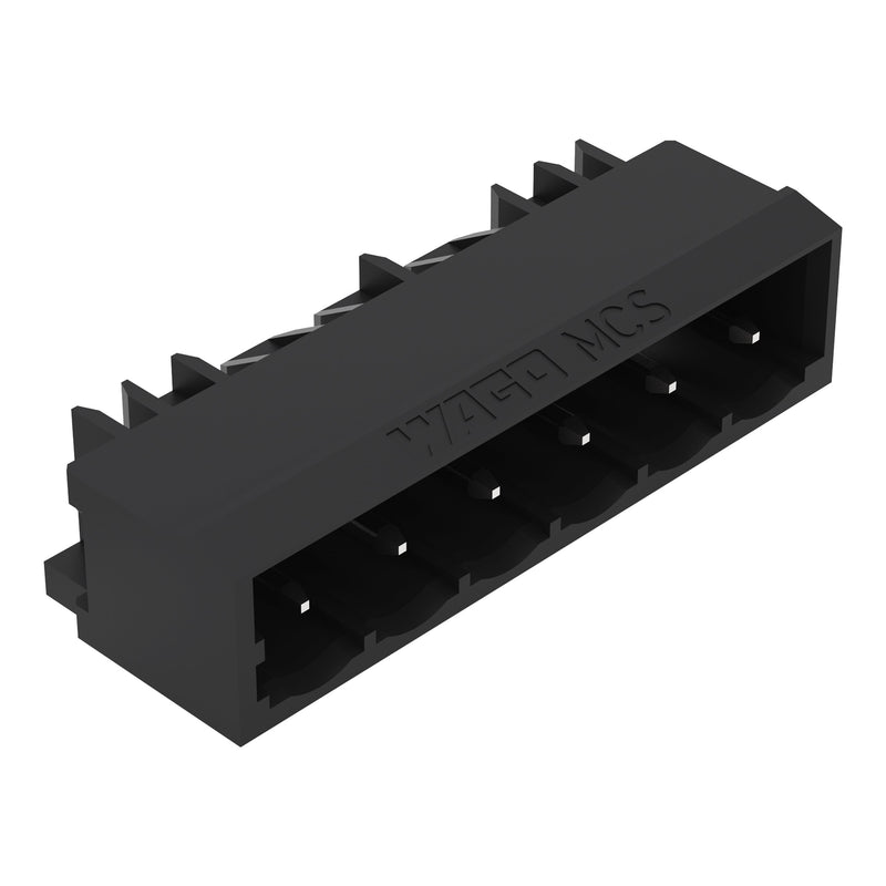 WAGO GmbH & Co. KG - Leiterplattensteckverbinder THR - Stiftleiste Lötstift 231 - 43#4044918988704 1,0x1,0,abgew.,sw − 100 Stück