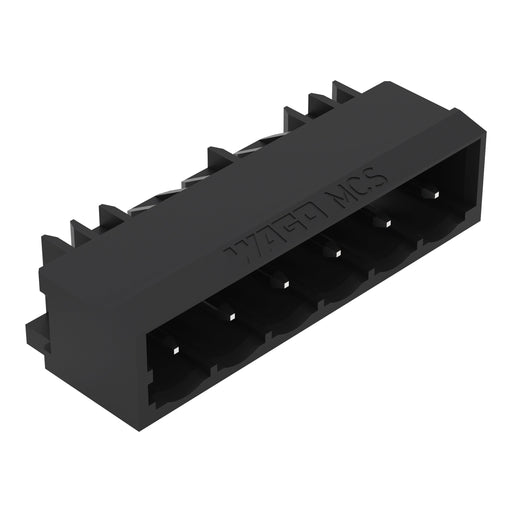 WAGO GmbH & Co. KG - Leiterplattensteckverbinder THR - Stiftleiste Lötstift 231 - 43#4044918988704 1,0x1,0,abgew.,sw − 100 Stück