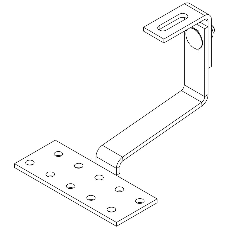K2 - Photovoltaik-Dach-/Fassadenbefestigung Dachhaken 1001068 für Coppo-Ziegel − 25 Stück