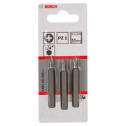 Bosch - Bit Schrauberbit Extra-Hart PZ 2607001569 1, 51 mm, 3er-Pack