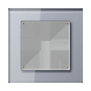 Jung - Abdeckrahmen Glasrahmen 1fach AC 581 GL KG kristallgrau