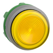 Schneider Electric - Frontelement für Drucktaster Leuchtdrucktaster ZB5AW183SC0 gelb, 22mm, in grau