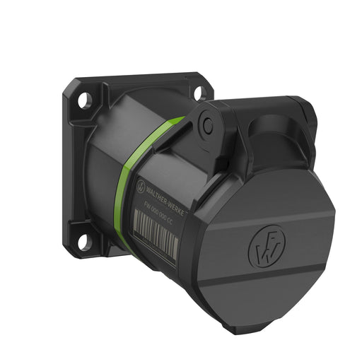 Walther Werke - CEE-Anbausteckdose (IEC 60309) CEE NEO Anbaudose FW512310CC schräg 1 6A 3P 10h
