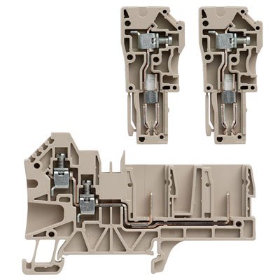 Weidmüller - Durchgangs-Reihenklemme Klemme WT4 4AN/2 Schraubanschl.,4mm² − 50 Stück