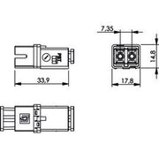 Telegärtner - LWL-Kupplung STX SC-RJ/2SC Kupplung 100021200 MM