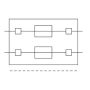 WAGO - Bauelementestecker Doppelsicherungsstecker 2003-911 grau − 25 Stück