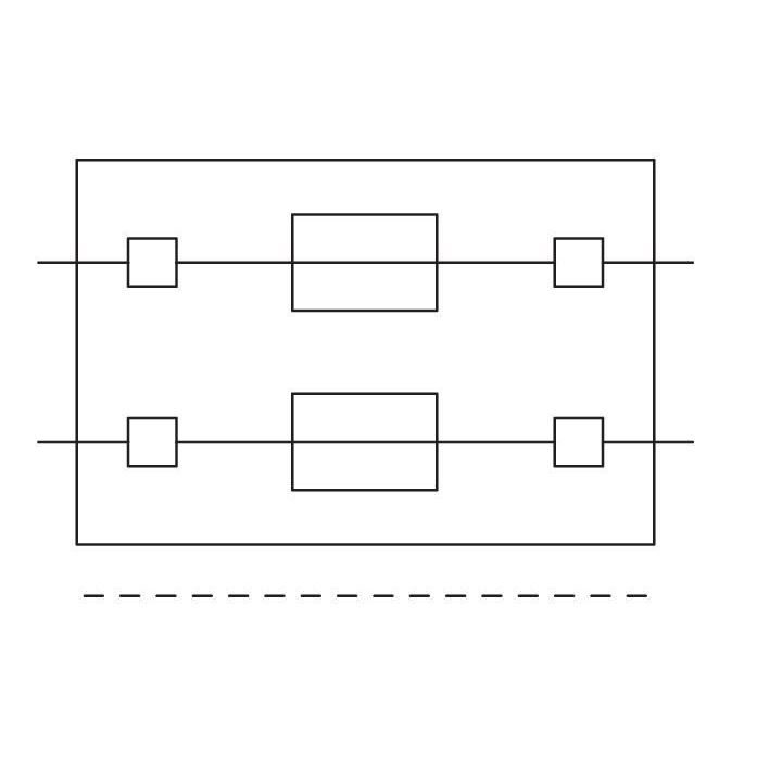 WAGO - Bauelementestecker Doppelsicherungsstecker 2003-911 grau − 25 Stück