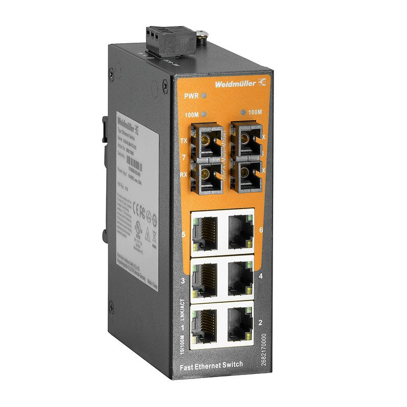 Weidmüller - Netzwerk Switch Netzwerk-Switch IE-SW-EL08-6TX-2SC unmanaged