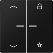 Jung - Bedienelement intelligent eNet Funk-Steuertaste FM A 1701 BFP SWM graphitschwarz matt − 1 Stück